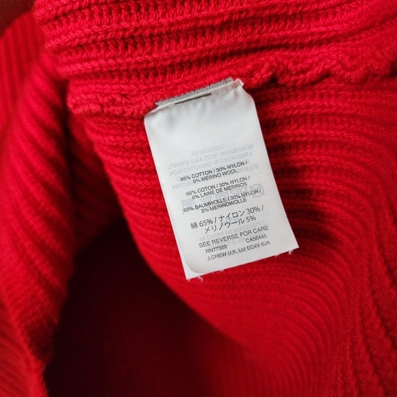 J.CREW sleeveless tunic knit sweater in cherry red‎ size XS - Picture 9 of 10